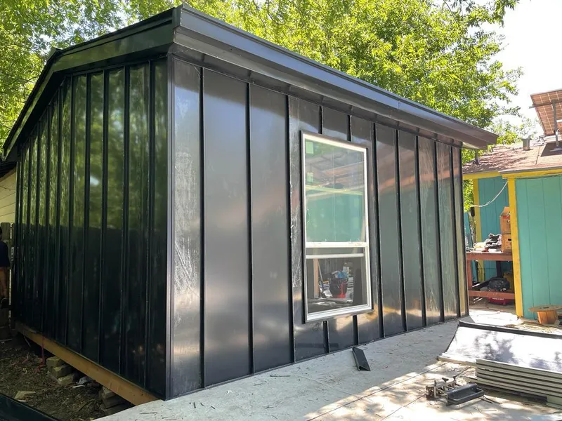 Black standing seam metal wall panels for Metal Roof Installation in Walnut Creek